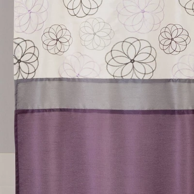 Covina Shower Curtain Purple - Lush Décor 4 Covina Shower Curtain Purple - Lush Décor - Image 2
