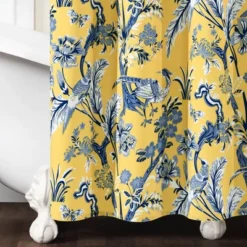 Dolores Shower Curtain Yellow - Lush Décor -Lush Decor Store GUEST 014c1407 349e 449d 8b89 1fb4fa247e3a
