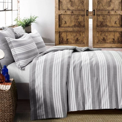 Farmhouse Yarn Dyed Stripe Comforter Set - Lush Décor 3 Farmhouse Yarn Dyed Stripe Comforter Set - Lush Décor