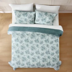 Lush Décor Rose Garden Pick Stitch Jacquard Matelasse Coverlet Blue -Lush Decor Store GUEST 02e8979d 1de2 4118 9d51 effcdaad6b7a