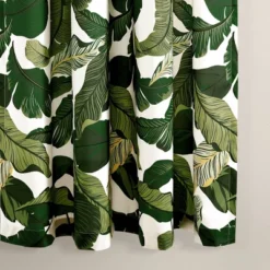 2pk 52"x63" Light Filtering Tropical Paradise Curtain Panels Green - Lush Décor -Lush Decor Store GUEST 05ed08cb fe94 471e 9bd2 67f4617eff5c