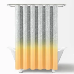 72"x72" Glitter Ombre Metallic Print Single Shower Curtain Yellow/Gray - Lush Décor 11 72"x72" Glitter Ombre Metallic Print Single Shower Curtain Yellow/Gray - Lush Décor -Lush Decor Store GUEST 067b702d 0cf8 45a9 a8aa de46ed20d1f6
