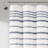 72"x72" Breezy Chic Tassel Jacquard Eco-Friendly Recycled Cotton Shower Curtain Navy - Lush Décor -Lush Decor Store GUEST 0997021d f653 41b1 bd6e 4644f01a20cb
