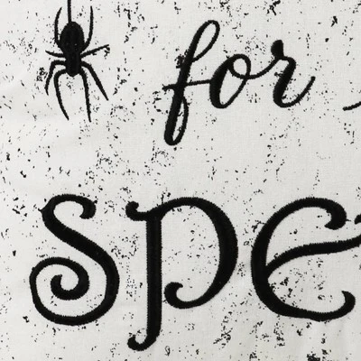 18"x18" 'Come For A Spell' Halloween Square Throw Pillow White/Black - Lush Décor 3 18"x18" 'Come For A Spell' Halloween Square Throw Pillow White/Black - Lush Décor