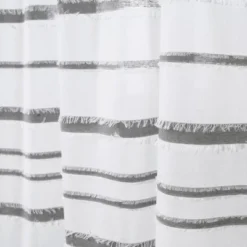 Striped Clip Jacquard Shower Curtain - Lush Décor -Lush Decor Store GUEST 0c22ac81 7b97 491e 8ec0 4d8fc4151212