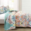 Lush Décor 3pc Boho Chic Reversible Oversized Cotton Quilt Set Seafoam/Red -Lush Decor Store GUEST 0ef2fd89 b892 4396 8446 49ccae29298c