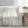 50"x60" Herringbone Striped Yarn Dyed Cotton Woven Throw Blanket With Tassels - Lush Décor -Lush Decor Store GUEST 10ae76a4 0cca 4335 82d7 8ac4f2365eb5