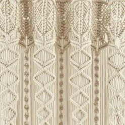Boho Macrame Textured Cotton Window Curtain Panel - Lush Décor -Lush Decor Store GUEST 12b2f8ef 924c 4211 ab43 919dad8566fb