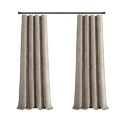 Lush Décor Aspen Luxury Velvet Chenille Window Curtain Panel Neutral Single 52x84 -Lush Decor Store GUEST 12baafba db8f 467c a9d7 ed2a526e1d3d