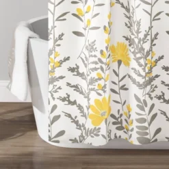 Aprile Shower Curtain Yellow/Gray - Lush Décor -Lush Decor Store GUEST 130d755d e098 4d2f b4f2 0f5bfe595375