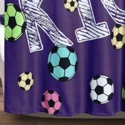 72"x72" Girls Soccer Kick Single Shower Curtain - Lush Décor -Lush Decor Store GUEST 15cf34f6 4e3d 47e2 80a5 d35ffc2de122
