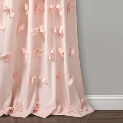 Lush Décor Riley Window Curtain Panel Blush Single 54x84 5 Lush Décor Riley Window Curtain Panel Blush Single 54x84 - Image 3