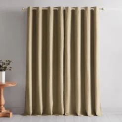 52"x84" Lush Decor Meena Slub 100% Blackout Window Curtain Panels Golden Wheat Pair -Lush Decor Store GUEST 162c87f2 c135 49e3 bba2 6536f27fa5d4
