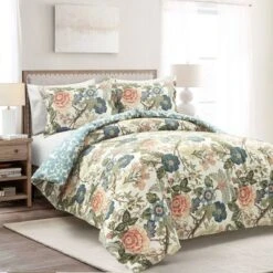 3pc Sydney Cotton Duvet Cover Set Green/Blue - Lush Décor -Lush Decor Store GUEST 17482246 d644 42d0 add3 b228bd05c17c