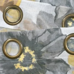 2pk 52"x84" Sheer Leah Curtain Panels Yellow/Gray - Lush Décor -Lush Decor Store GUEST 18efdd5c b37e 4f9c b894 4299cd18ff52