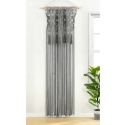 1pc 40"x84" Light Filtering Boho Macrame Tassel Curtain Panel Gray - Lush Décor 13 1pc 40"x84" Light Filtering Boho Macrame Tassel Curtain Panel Gray - Lush Décor -Lush Decor Store GUEST 190c31ba 01ec 4357 9032 381ff74ad627