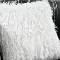 Luca Faux Fur Square Throw Pillow White - Lush Décor -Lush Decor Store GUEST 1969eec5 b64f 438a b028 4ff0f9590e97