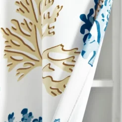 52"x18" Coastal Reef Feather Window Valance Blue - Lush Décor: Beach Valance, Seahorse Pattern, Bedroom Decor -Lush Decor Store GUEST 19e9c090 69c0 45fb a2b3 132cdea6278c