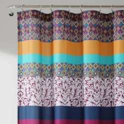 Boho Striped Shower Curtain - Lush Décor