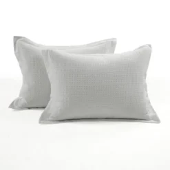 Lush Décor 3pc Haniya Solid Waffle Woven 100% Cotton Textured Comforter Set -Lush Decor Store GUEST 1bce4a35 6532 4c64 a801 a4a6154968be