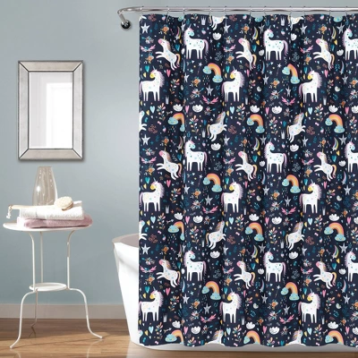 72"x72" Unicorn Heart Shower Curtain - Lush Décor 8 72"x72" Unicorn Heart Shower Curtain - Lush Décor - Image 6
