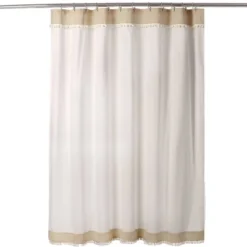 Adelyn Pom Pom Shower Curtain Neutral - Lush Décor -Lush Decor Store GUEST 1dd4f0a3 4673 4375 bdc8 5a65bcc86137