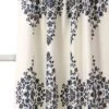 Lush Décor Keya Medallion Light Filtering Window Curtain Panels Cream 52X95 Set