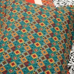 Lush Décor Boho Stripe Reversible Cotton Duvet Cover Set Turquoise/Tangerine -Lush Decor Store GUEST 20aef70d 0cab 458b ac90 ccd4f022f4b2