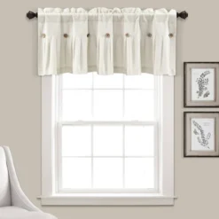 18"x52" Farmhouse Linen Button Window Valance - Lush Décor 19 18"x52" Farmhouse Linen Button Window Valance - Lush Décor -Lush Decor Store GUEST 25f2de2c 557a 40d9 b401 68722434bbc4