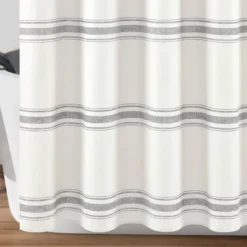 Farmhouse Striped Shower Curtain - Lush Décor -Lush Decor Store GUEST 274a858a a532 42a8 8cbf b69f7fc3a922
