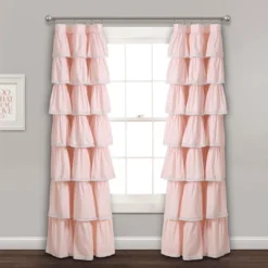 52"x84" Ruffle Window Curtain Panel - Lush Décor -Lush Decor Store GUEST 2a077f5c 7bd3 4681 9282 5aa3533f69f1