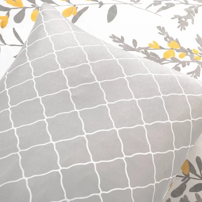 8pc Aprile Soft Reversible Oversized Comforter Set Yellow/Gray - Lush Décor 7 8pc Aprile Soft Reversible Oversized Comforter Set Yellow/Gray - Lush Décor - Image 5