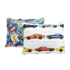 3pc Full/Queen Race Cars Reversible Kids' Quilt Set White - Lush Décor -Lush Decor Store GUEST 2b1e849a 3a22 4ffa 9656 6325728fd193