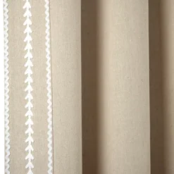 Lush Décor Olivia Ric Rac Embroidery Border Window Panel Dark Linen/White Single 42x84 -Lush Decor Store GUEST 2bde737e 20aa 4de3 b9d2 c0db51900451