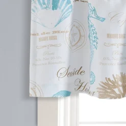 52"x18" Harbor Life Window Valance Blue - Lush Décor -Lush Decor Store GUEST 2c982ecb 9bc8 4612 b075 488cfebccf0c