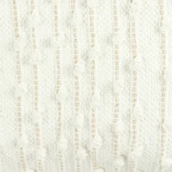 13"x18" San Woven Lumbar Throw Pillow White - Lush Décor