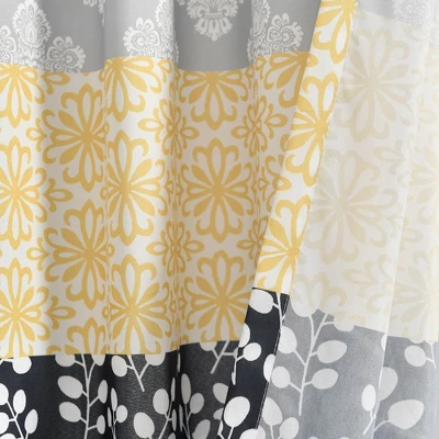 Lush Décor Bohemian Stripe Window Curtain Panels Yellow/Gray 52X84 Set 7 Lush Décor Bohemian Stripe Window Curtain Panels Yellow/Gray 52X84 Set - Image 5