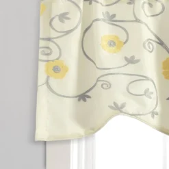 42"x18" Royal Garden Window Valance Yellow - Lush Décor -Lush Decor Store GUEST 31f3fbc3 4c9c 4389 8352 01a8f1c00d68