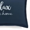 13"x20" 'Relax You're Home' Family-Friendly Lumbar Throw Pillow Cover Navy - Lush Décor 2 13"x20" 'Relax You're Home' Family-Friendly Lumbar Throw Pillow Cover Navy - Lush Décor -Lush Decor Store GUEST 3390eef7 37ec 4cda 9664 ba4019757e4a