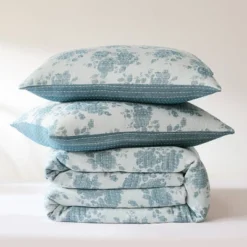 Lush Décor Rose Garden Pick Stitch Jacquard Matelasse Coverlet Blue -Lush Decor Store GUEST 34a2c415 4dc7 4bb4 b2e7 665edc5f2c95