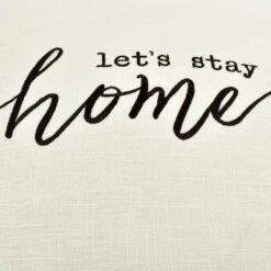 20"x20" Oversize 'Let's Stay At Home' Family-Friendly Square Throw Pillow Cover White - Lush Décor 11 20"x20" Oversize 'Let's Stay At Home' Family-Friendly Square Throw Pillow Cover White - Lush Décor -Lush Decor Store GUEST 34c3df5c 9f02 4122 b61c a9aeb180495a