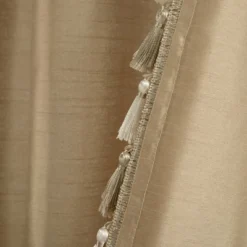 Lush Décor Luxury Regency Faux Silk Two Tone Tassel Window Curtain Panels Taupe 52x84 Set -Lush Decor Store GUEST 35143fe6 c7a5 4431 b75f 2d0de1104ab2