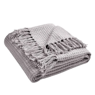 50"x60" Waffle Cotton Knit Throw Blanket - Lush Décor 6 50"x60" Waffle Cotton Knit Throw Blanket - Lush Décor - Image 4