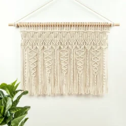 30"x40" Boho Macrame Textured Cotton Window Valance - Lush Décor -Lush Decor Store GUEST 357fa0e3 e063 453f a091 02d3ab31b035