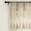1pc 40"x84" Light Filtering Boho Macrame Tassel Curtain Panel Tan - Lush Décor -Lush Decor Store GUEST 35eb2afd bf3c 4829 be10 cd8628a62149
