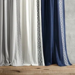 Lush Décor Luxury Modern Square Embroidery Border Window Panel Light Gray Single 52x84 -Lush Decor Store GUEST 37d861d9 12c3 418c 94d0 53f4c0a6ff4e 2