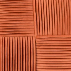 20"x20" Oversize Sheldon Pleat Solid Square Throw Pillow Orange - Lush Décor