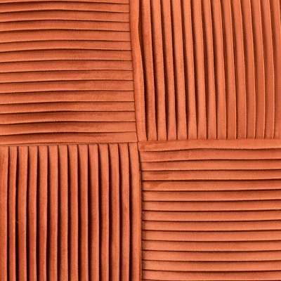 20"x20" Oversize Sheldon Pleat Solid Square Throw Pillow Orange - Lush Décor 2 20"x20" Oversize Sheldon Pleat Solid Square Throw Pillow Orange - Lush Décor