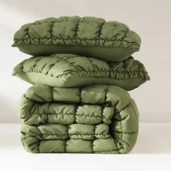 Lush Decor Full/Queen Puff Bed Blankets Green 3pc Set -Lush Decor Store GUEST 38c6c390 dcc0 46c1 9e39 995c0999f74b