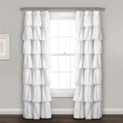 52"x84" Ruffle Window Curtain Panel - Lush Décor -Lush Decor Store GUEST 3aa86175 d565 4c7b aab0 6ddad89b5b6a